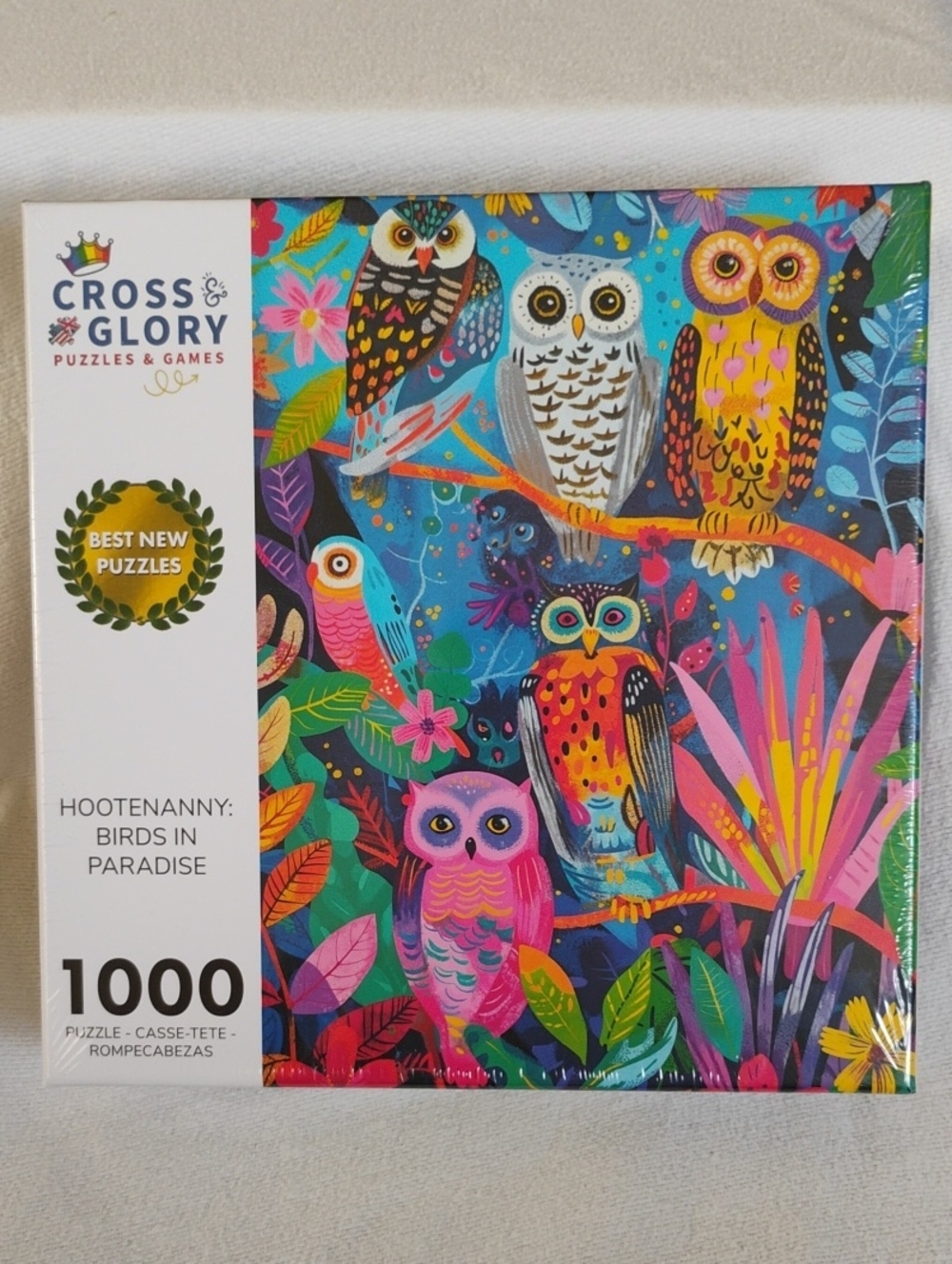 Cross & Glory Hootenanny: Birds in Paradise Puzzle - Vibrant Multi-Color 1000 Pi